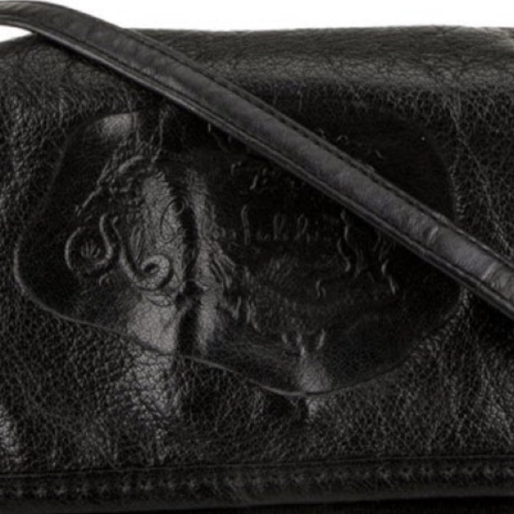 CARLOS FALCHI ITALIAN LEATHER MESSENGER BAG - Picture 6 of 7